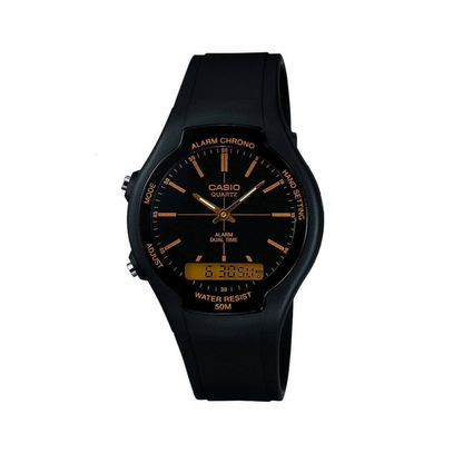 Reloj Casio AW-90H-9EV Para Hombre En Resina Negra