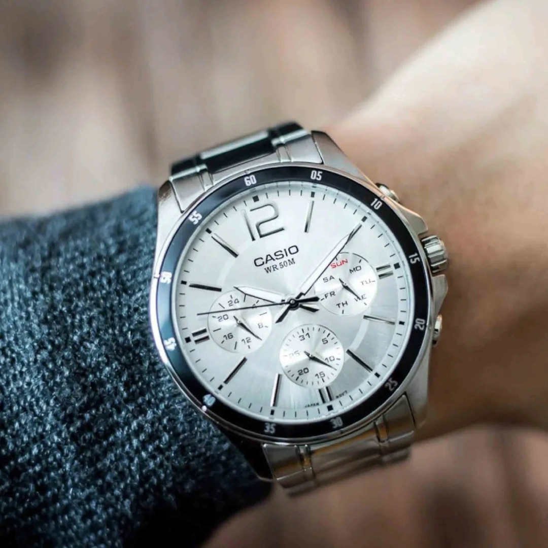 Reloj Casio Para Hombre Acero Original MTP-1374D-7AVDF