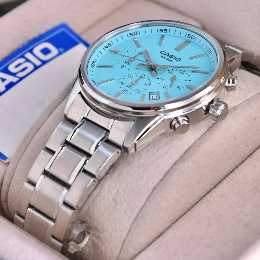 Reloj Casio Para Hombre En Acero MTP-E515D-2A2VDF