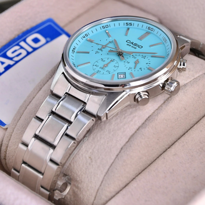 Reloj Casio Para Hombre En Acero MTP-E515D-2A2VDF