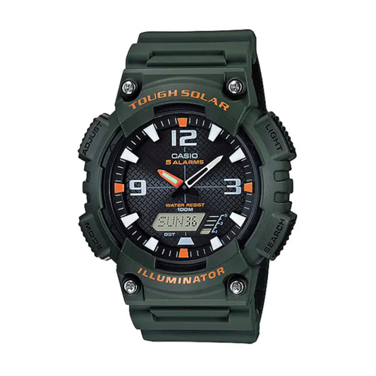 Reloj Casio aq-s81ow-3avdf En Resina Para Hombre - Verde