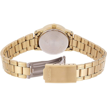 Reloj Casio ltp-v004g-1b Original Para Dama En Acero
