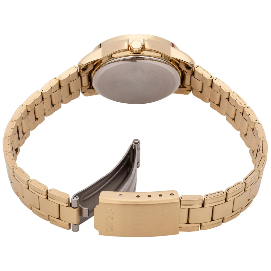 Reloj Casio ltp-v004g-7b Original Analógo Para Dama - Dorado
