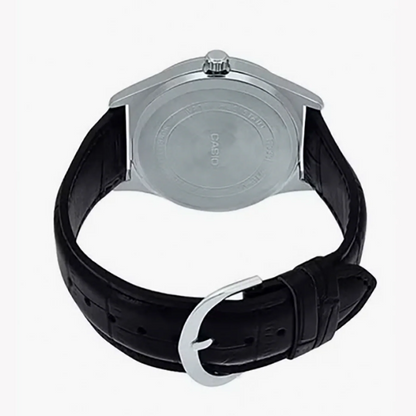 Reloj Casio ltp-v006l-1budf Original En Cuero Para Dama - Negro