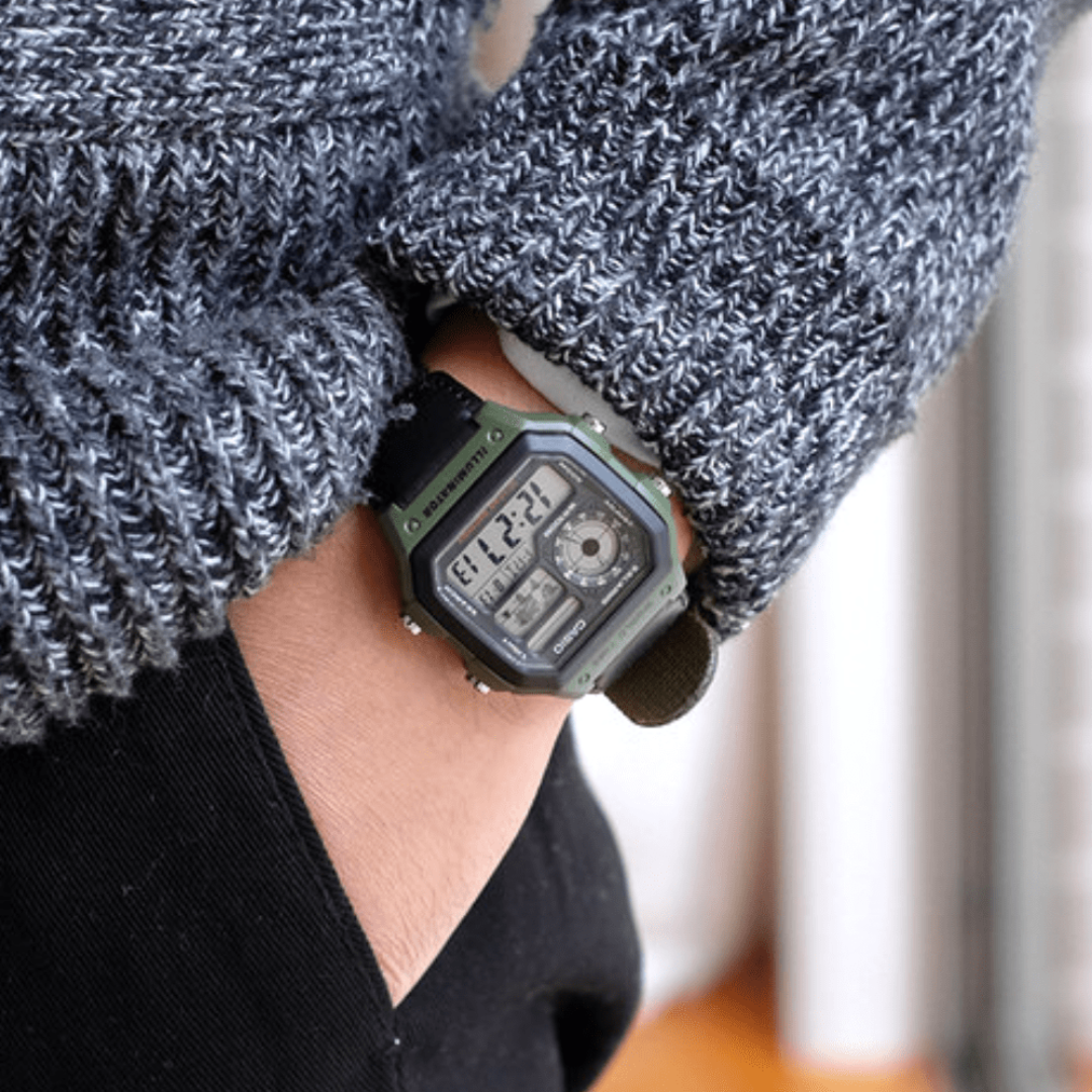Reloj Casio para Caballero AE-1200WHB-3BVDF Original - Verde