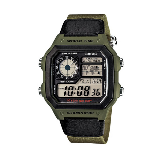 Reloj Casio para Caballero AE-1200WHB-3BVDF Original - Verde