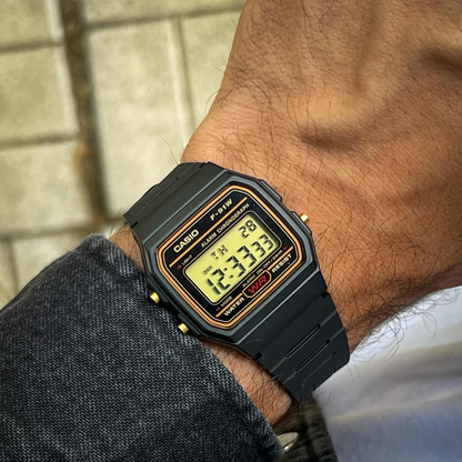Reloj Casio w-217h-9avdf Original Unisex En Resina - Negro