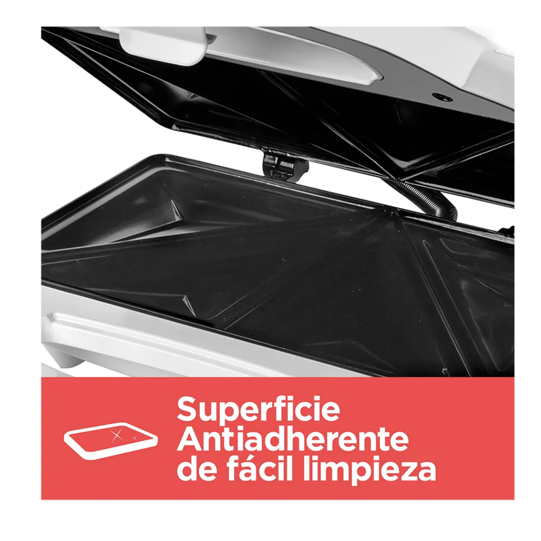 Sandwichera Black+Decker 2 Porciones a la vez Tuesta, sella y corta SM1000W
