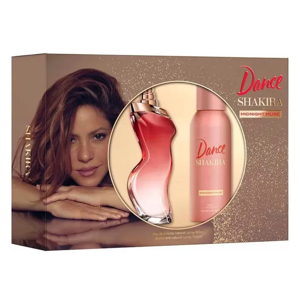 Set Shakira Dance Midnight Muse Perfume + Desodorante Spray para Mujer