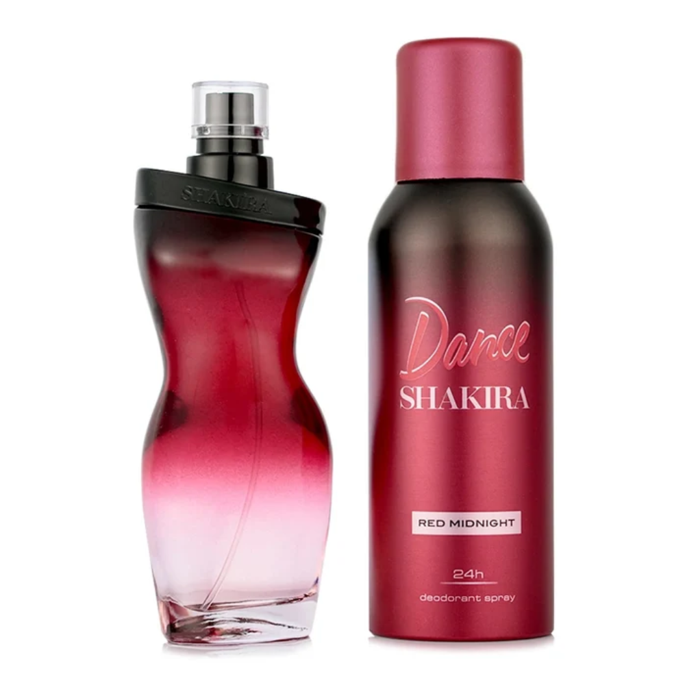 Set Shakira Dance Red Midnight Perfume + Desodorante Spray para Mujer