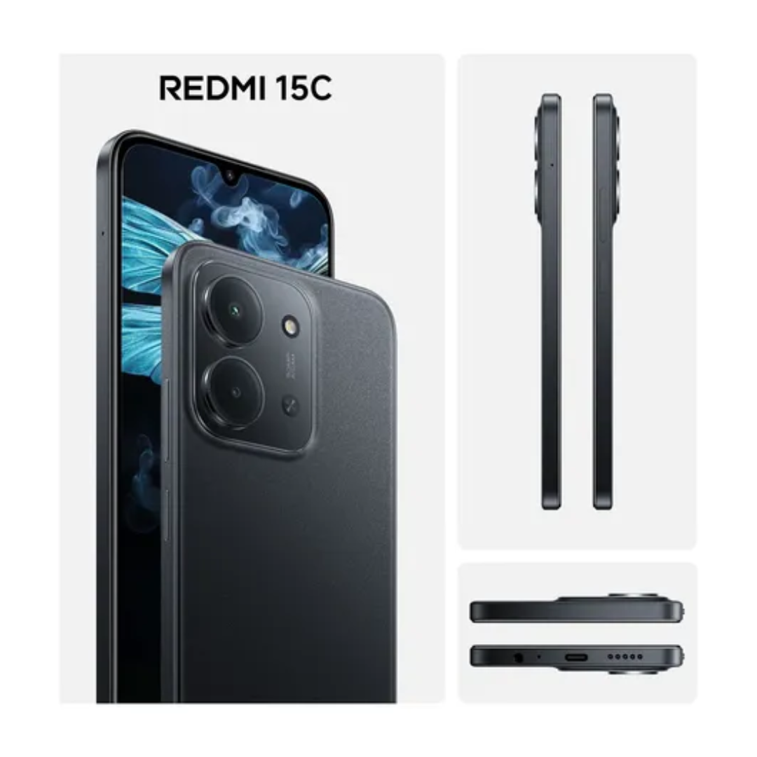 Celular Xiaomi Redmi 15C 256GB 4+4RAM Negro