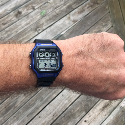 Reloj Casio ae-1300wh-2avdf Para Hombre En Resina - Azul