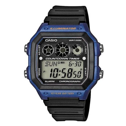 Reloj Casio ae-1300wh-2avdf Para Hombre En Resina - Azul