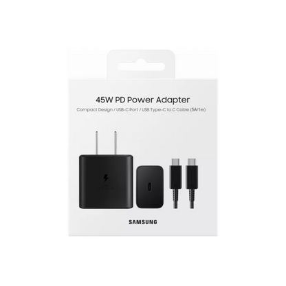 Cargador Samsung 45W + Cable de carga C