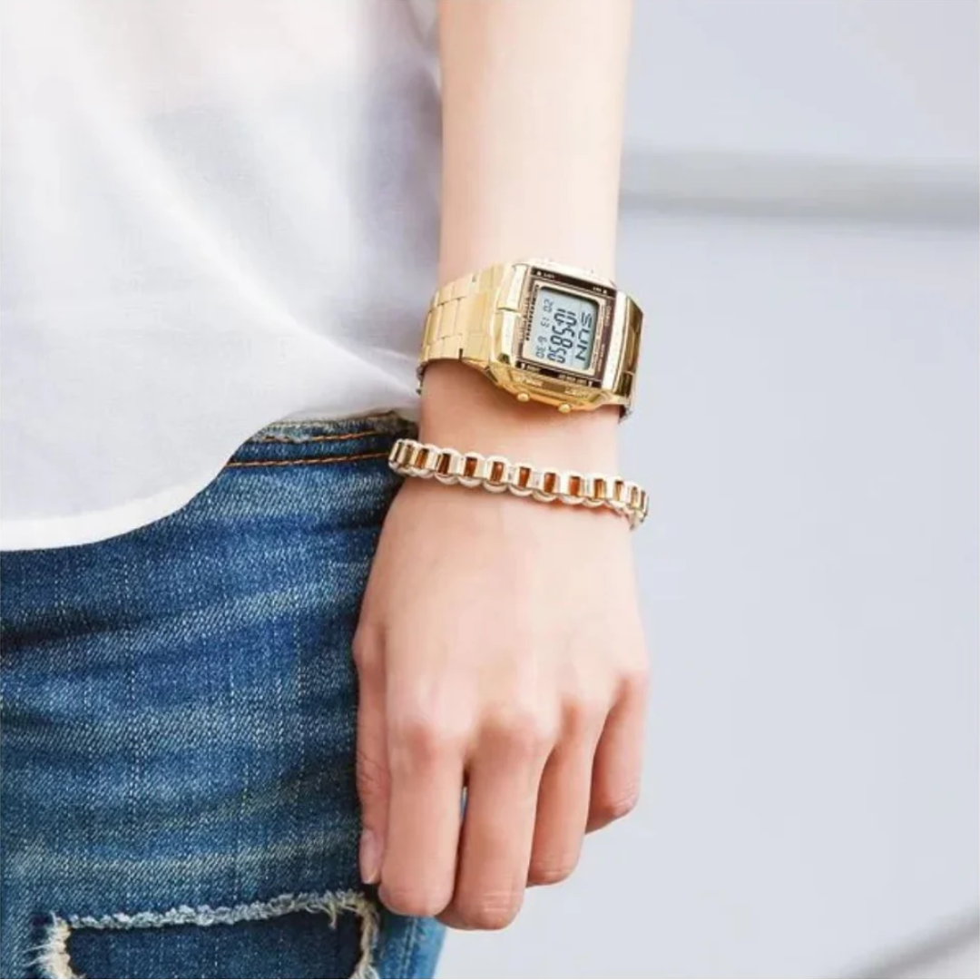 Reloj Casio db-360g-9adf Unisex Vintage En Acero - Dorado