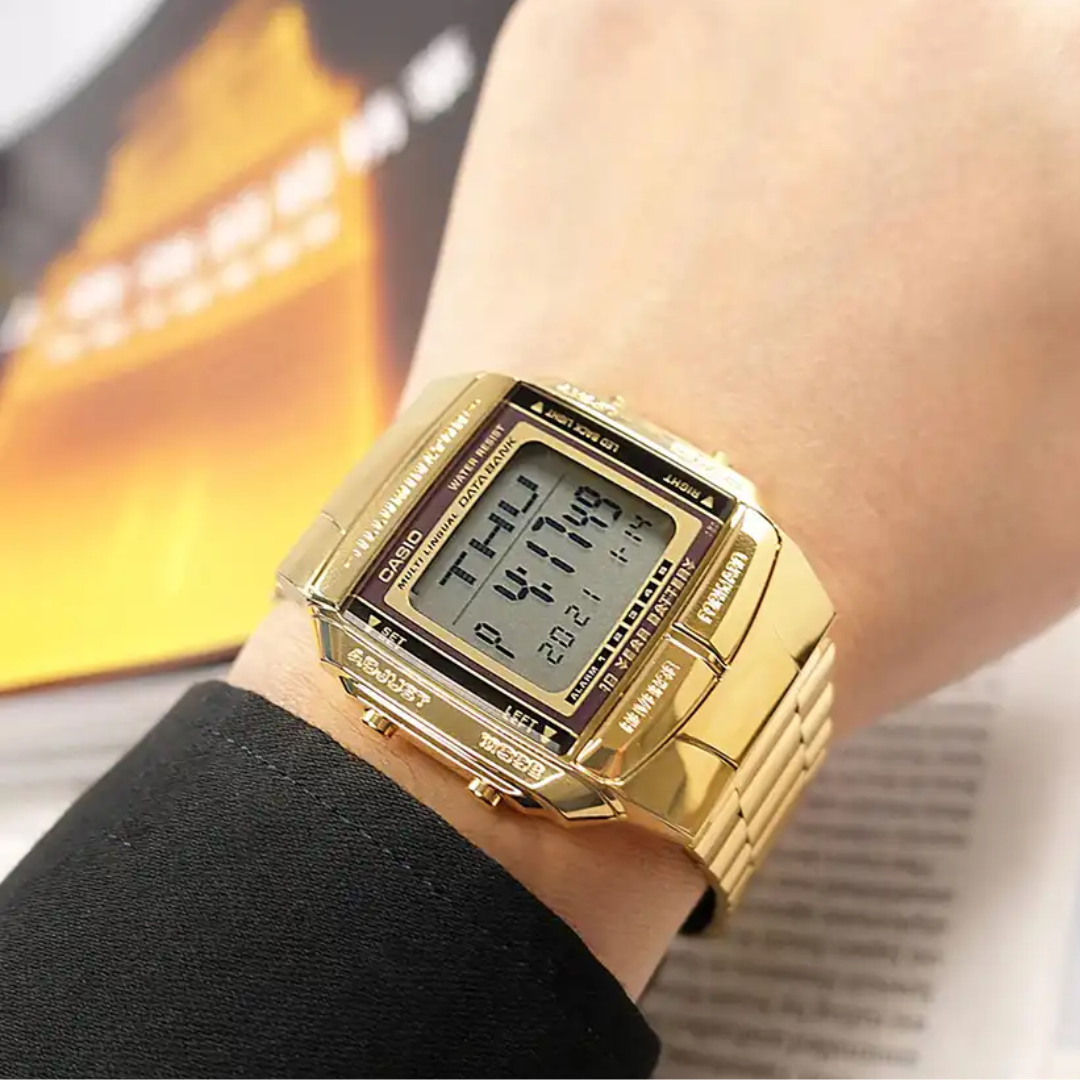 Reloj Casio db-360g-9adf Unisex Vintage En Acero - Dorado