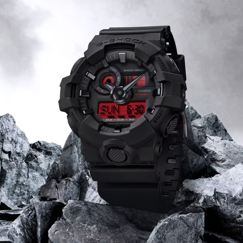 Reloj G-Shock ga-700bbr-1a Deportivo Negro Para Caballero
