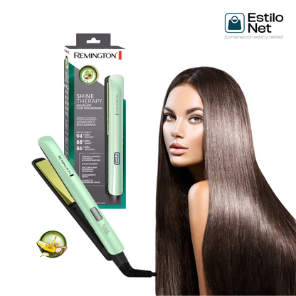 Plancha Remington Alisadora Shine Therapy Aguacate S9960